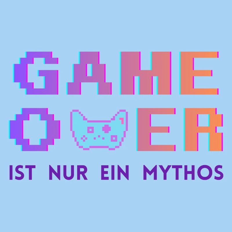 Game Over Mythos Pixel Gradient