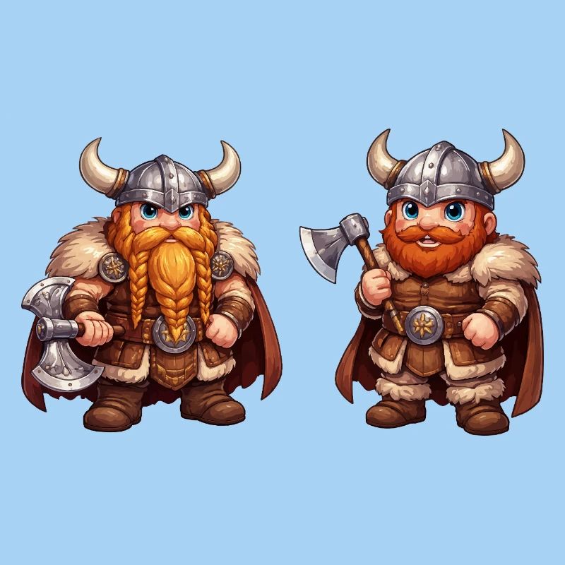 Dwarven Viking Duo