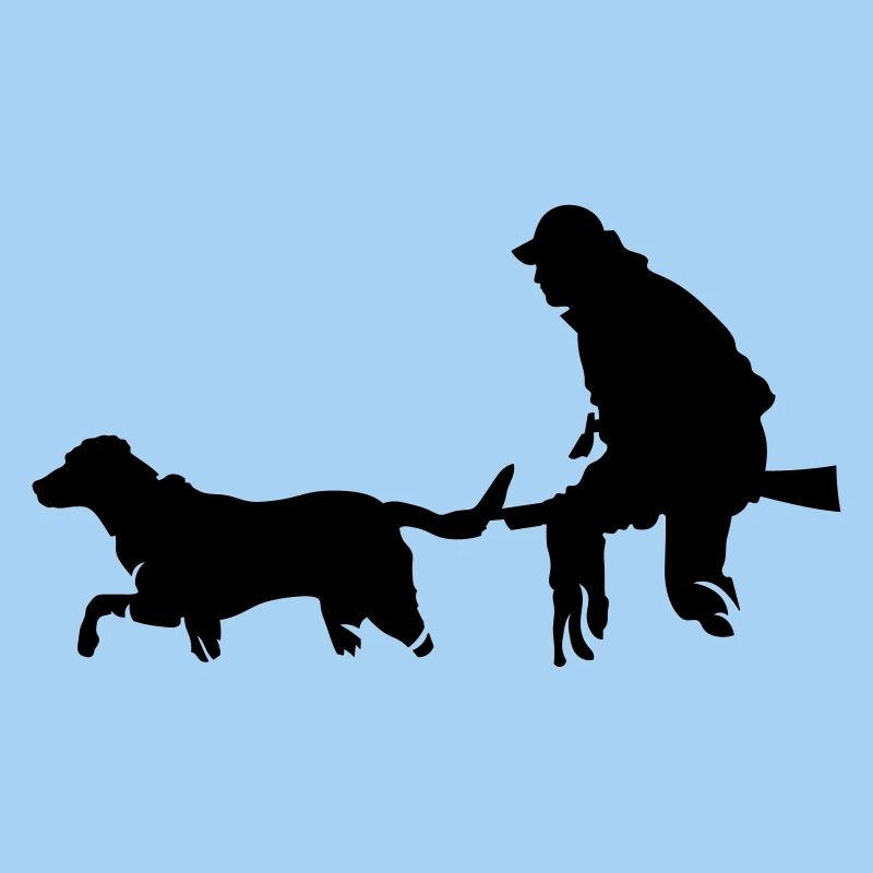 Jäger mit Hund