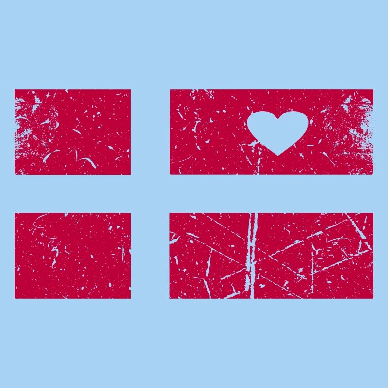 Herzflagge Dänemark Widmung