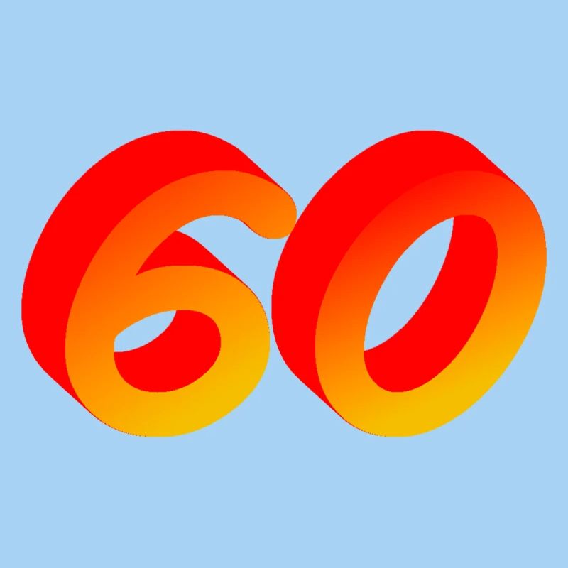 verschenken, 60 orange verlauf