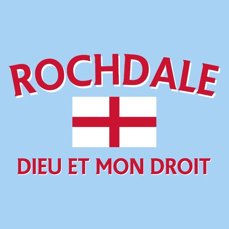 Devise du drapeau anglais de Rochdale