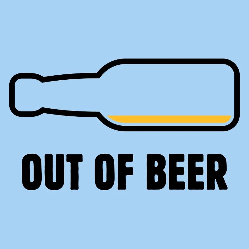 Out Of Beer (Bier / Bierchen / Biertrinker POS 2C)