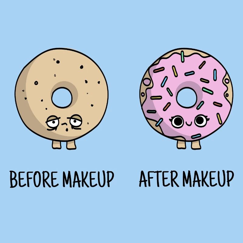 cadeau de beignets de maquillage mignon