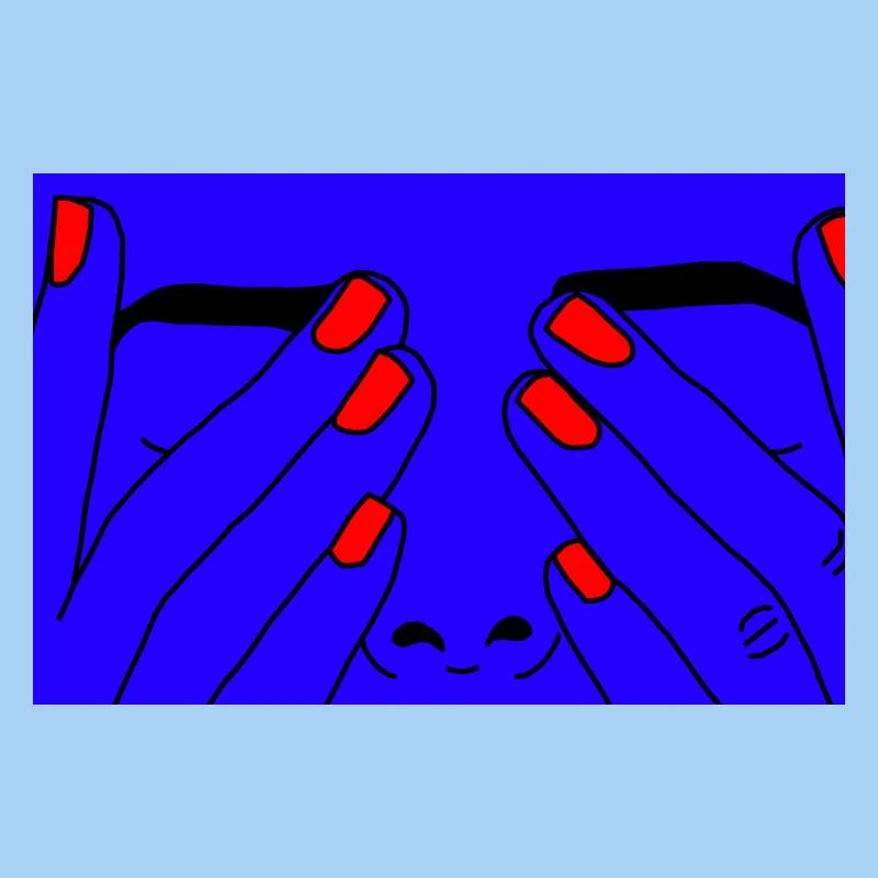 Face blue