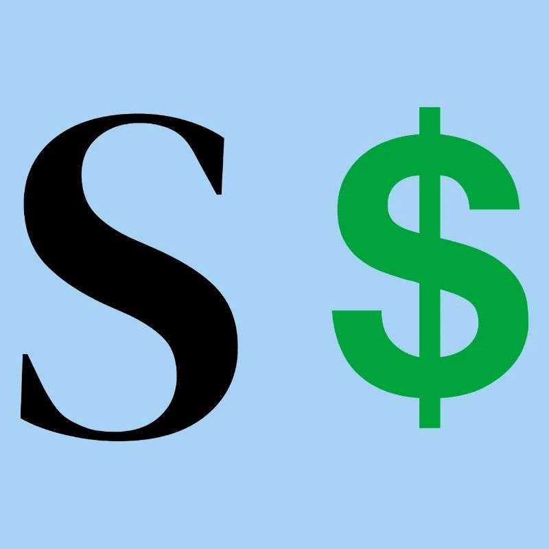 Lettre s dollar