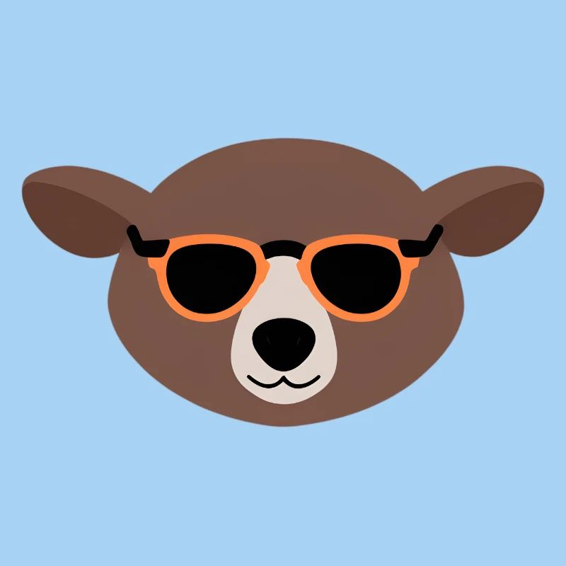 Maulwurf mit Orangensonnenbrille