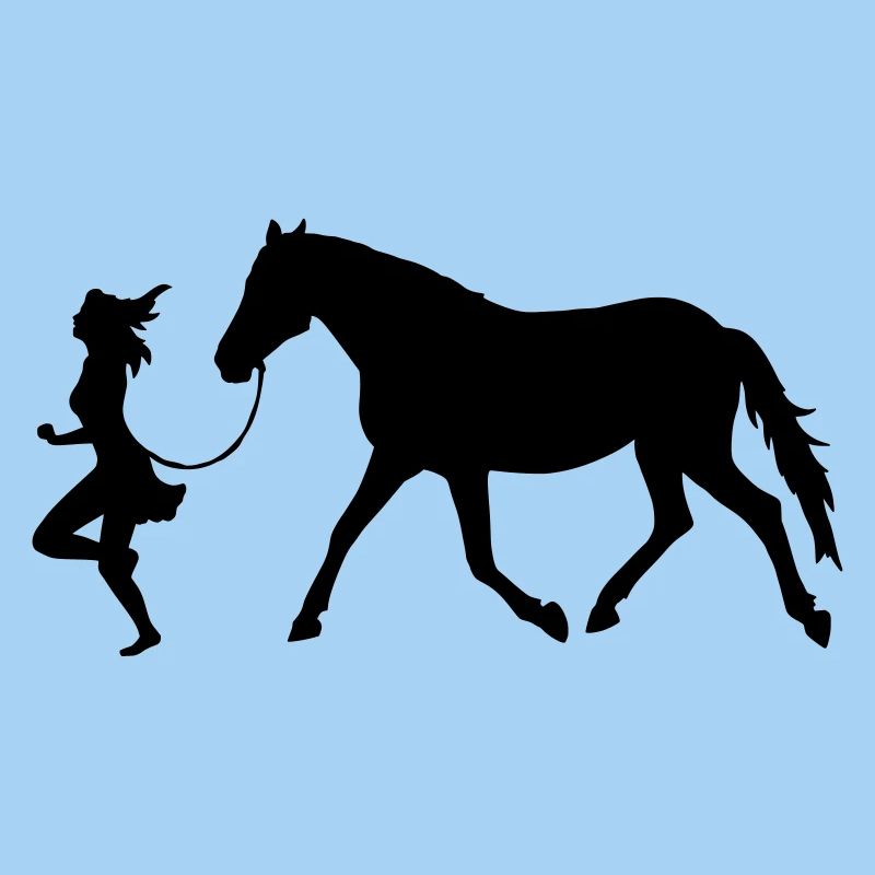 Frau mit Pferd