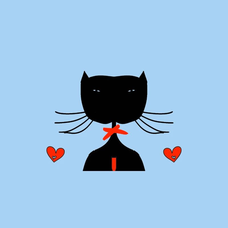 schwarze katze