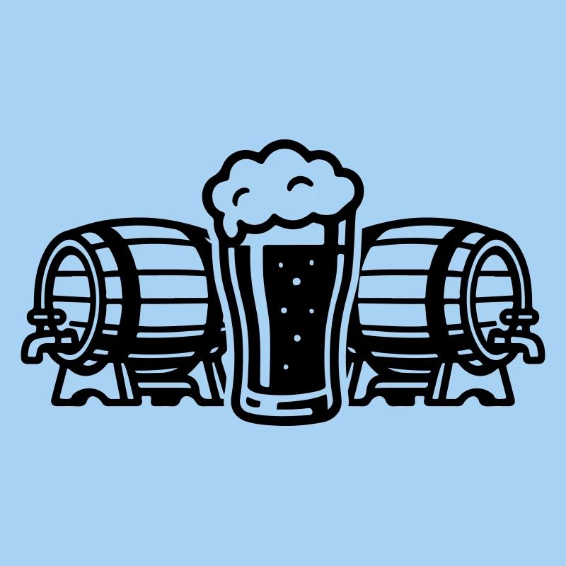 Bier Bierfass Bierglas