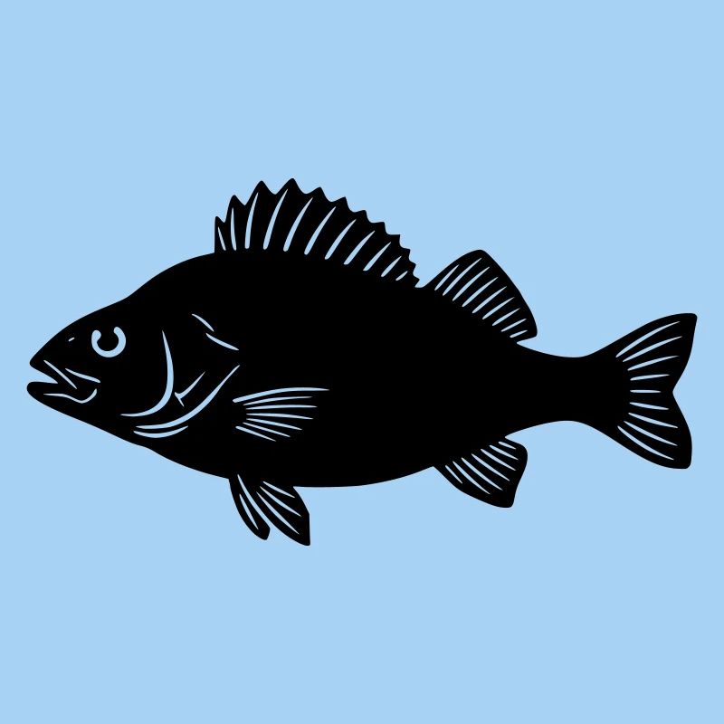 Logo de la silhouette du pêcheur perchoir