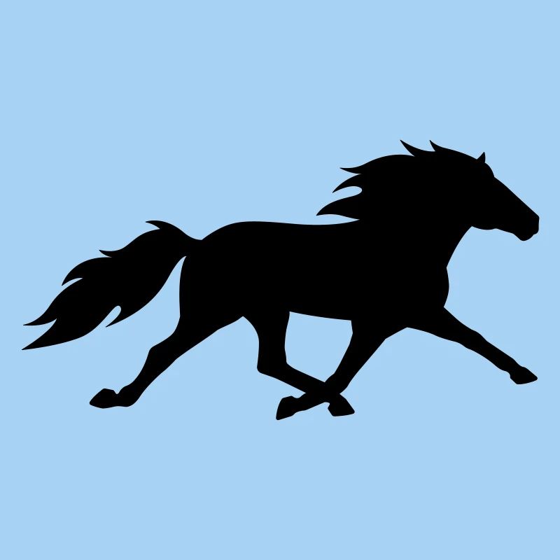 Cheval islandais dans le pass de course