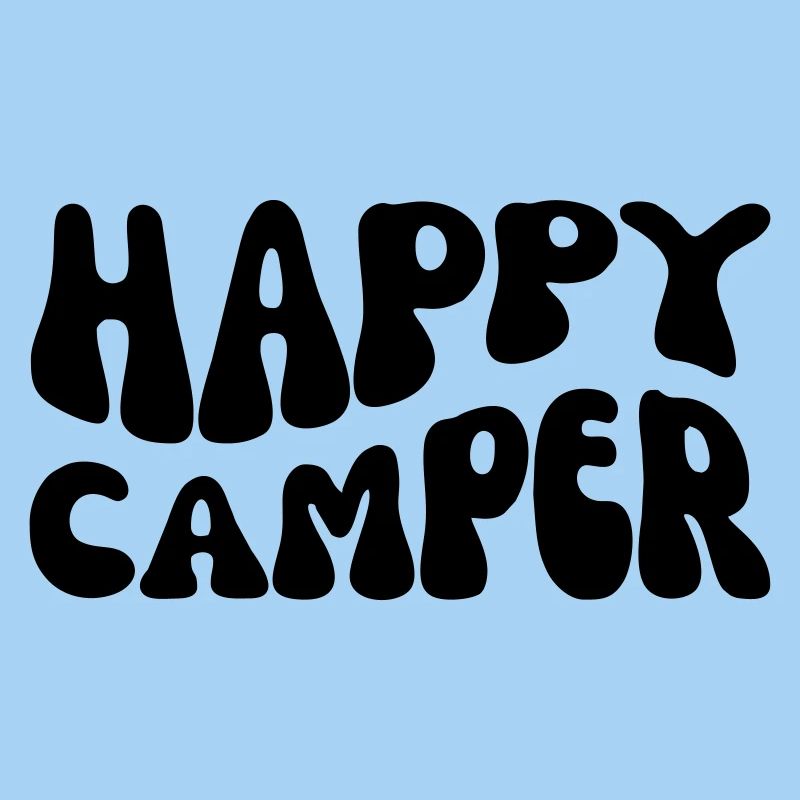 Campeur heureux