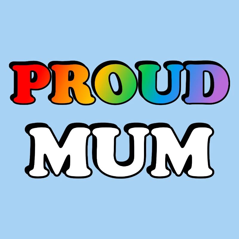 Regenbogen Stolze Mutter LGBTQ Stolz