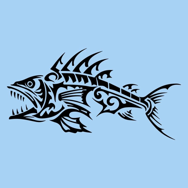 Fisch Tribal Knochen