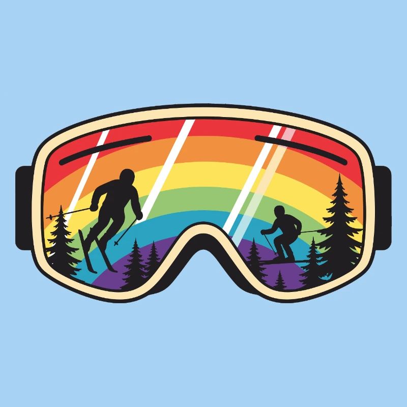 Skibrille Regenbogenberg