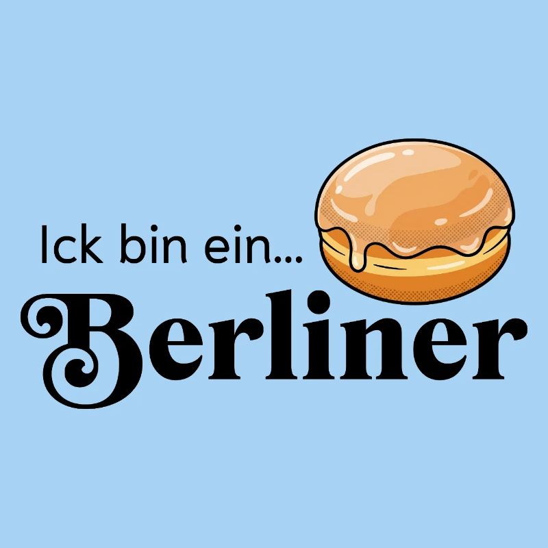 Ick bin ein Berliner Statement Kult Kostüm