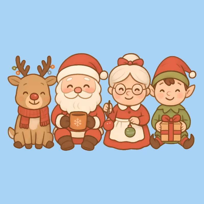Weihnachtsmann & Weihnachtsfrau – Herrenmode, Dame