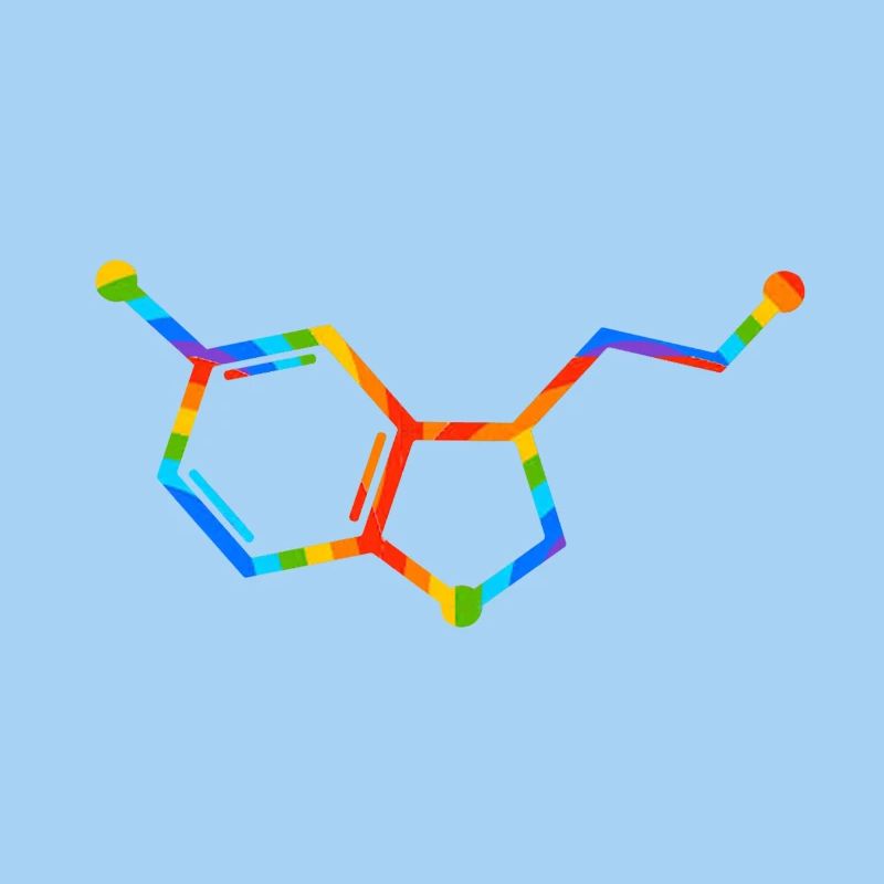Regenbogenmolekülgeometrie – Seratonin