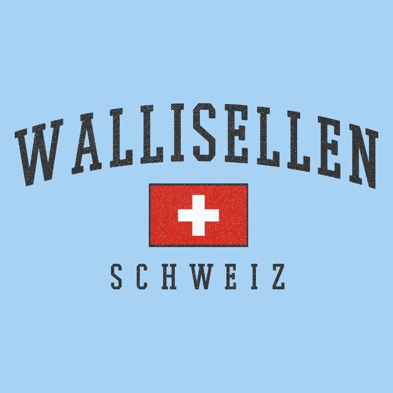 Emblème de Wallisellen Suisse avec drapeau suisse