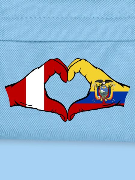 Peru Ecuador Flagge Herz