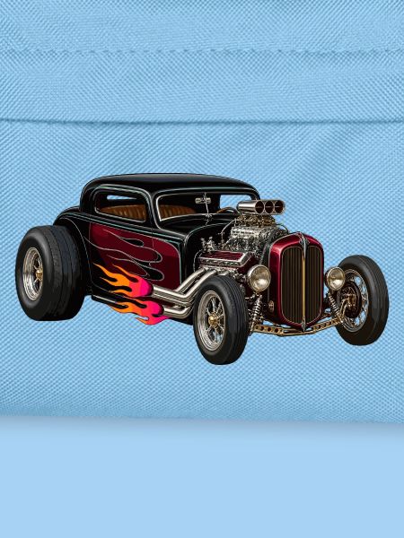 Flammenhotrod mit Chrommotor
