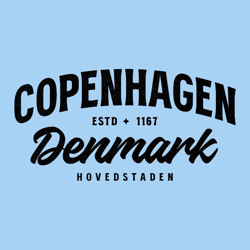 Copenhague, Danemark – Conception de villes vintage