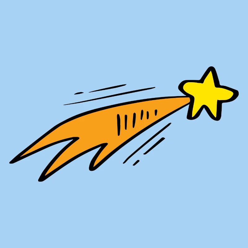 Star Trail Neon Rocket