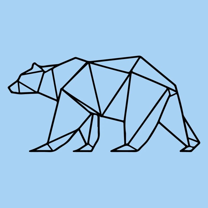 Polygone ours grizzli polaire