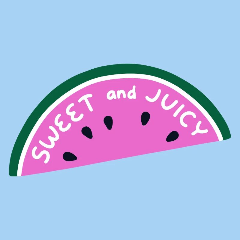 Chemise en pastèque sucrée et juteuse Fruit d’été mignon