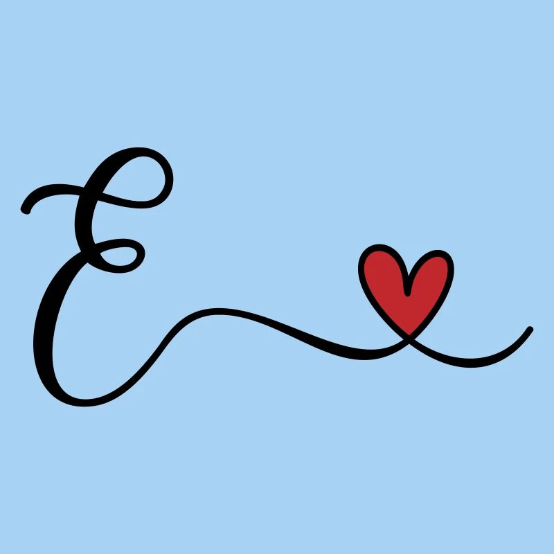 Buchstabe E Monogramm