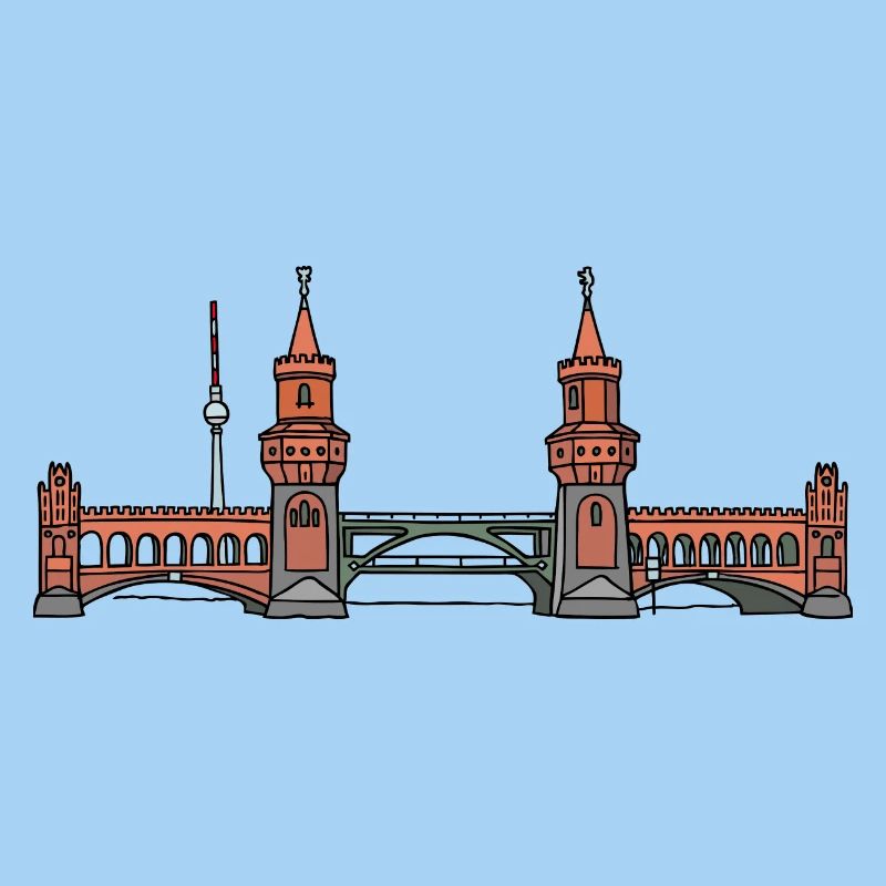 Oberbaumbrücke à BERLIN c