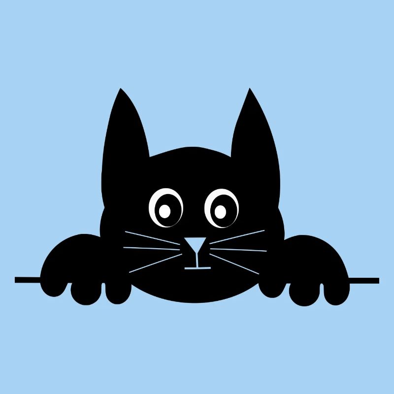 chat noir chat chaton doux cadeau de Noël