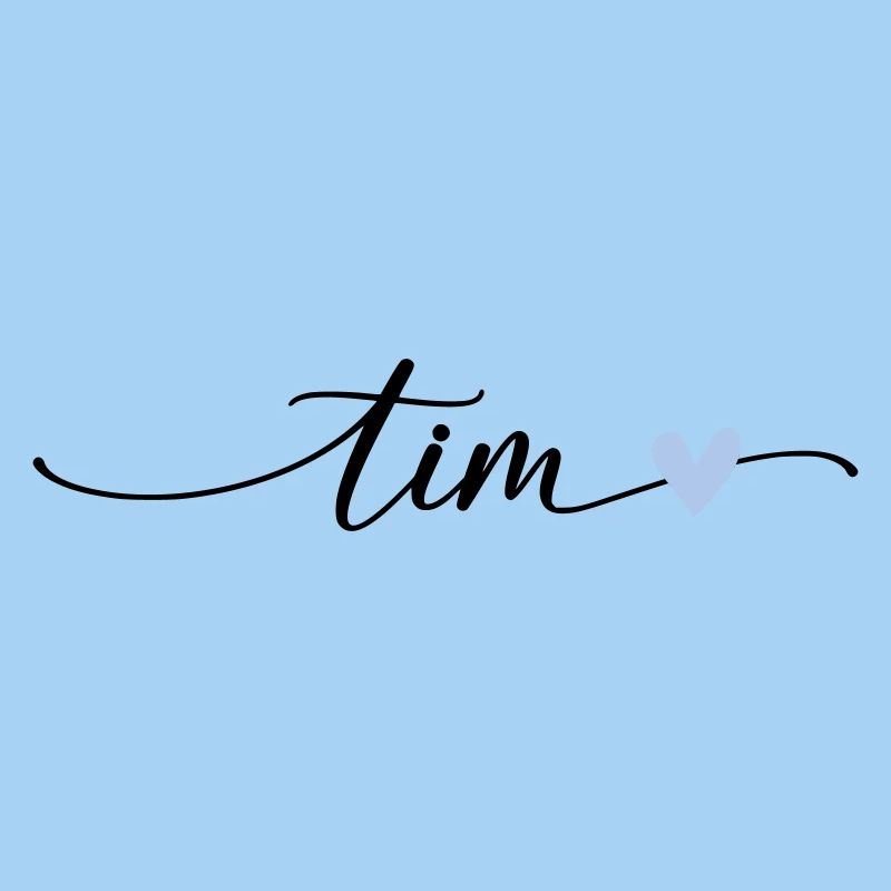 Tim Name Calligraphy Font
