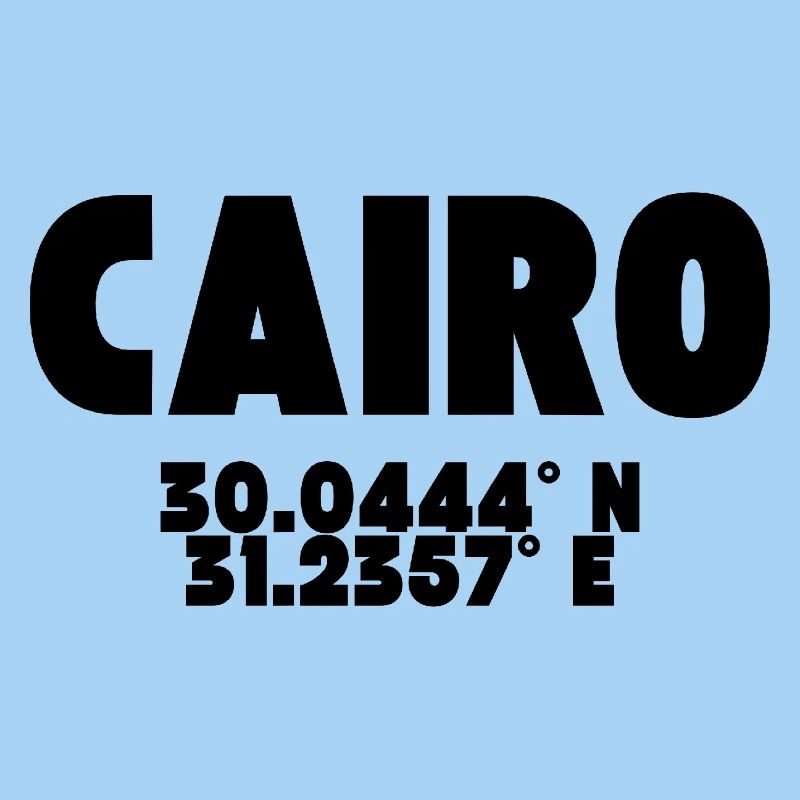 Le Caire - Design avec coordonnées