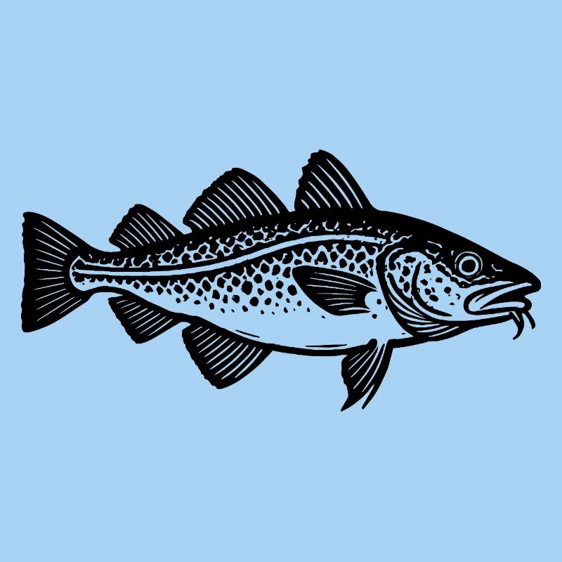 Target Fish Morue - Poisson - Cadeau de pêcheur