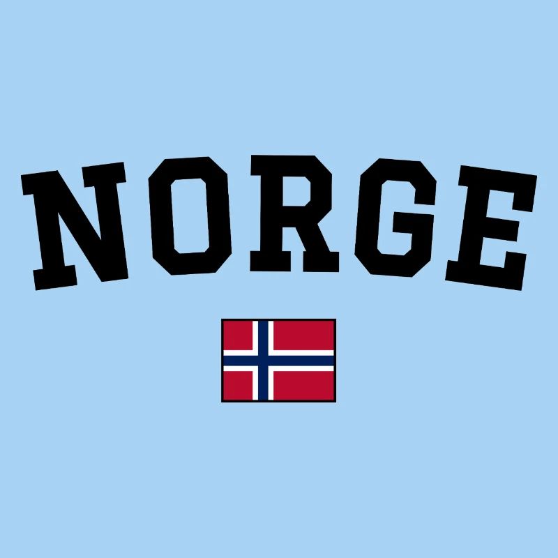 Drapeau de la Norvège Noir