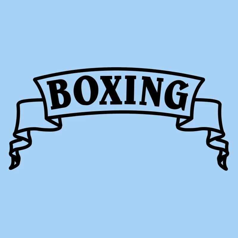 Texte de boxe en fanion ou bannière