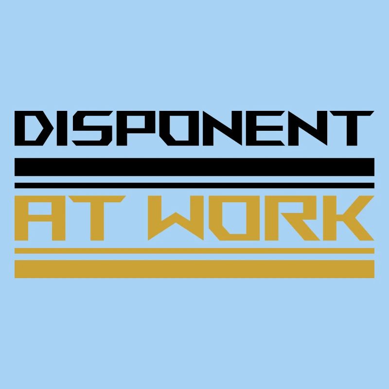 Disponent at work black