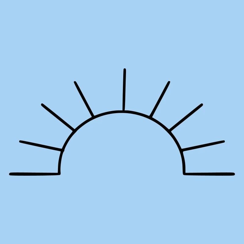 schlichte Sonne
