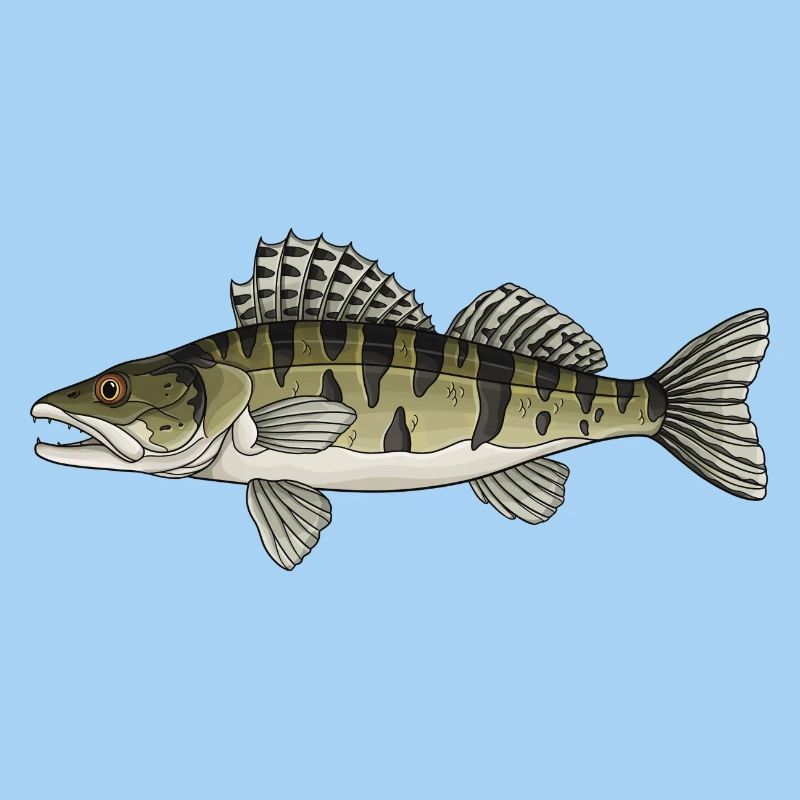 Zander Predator Fish Design for Anglers