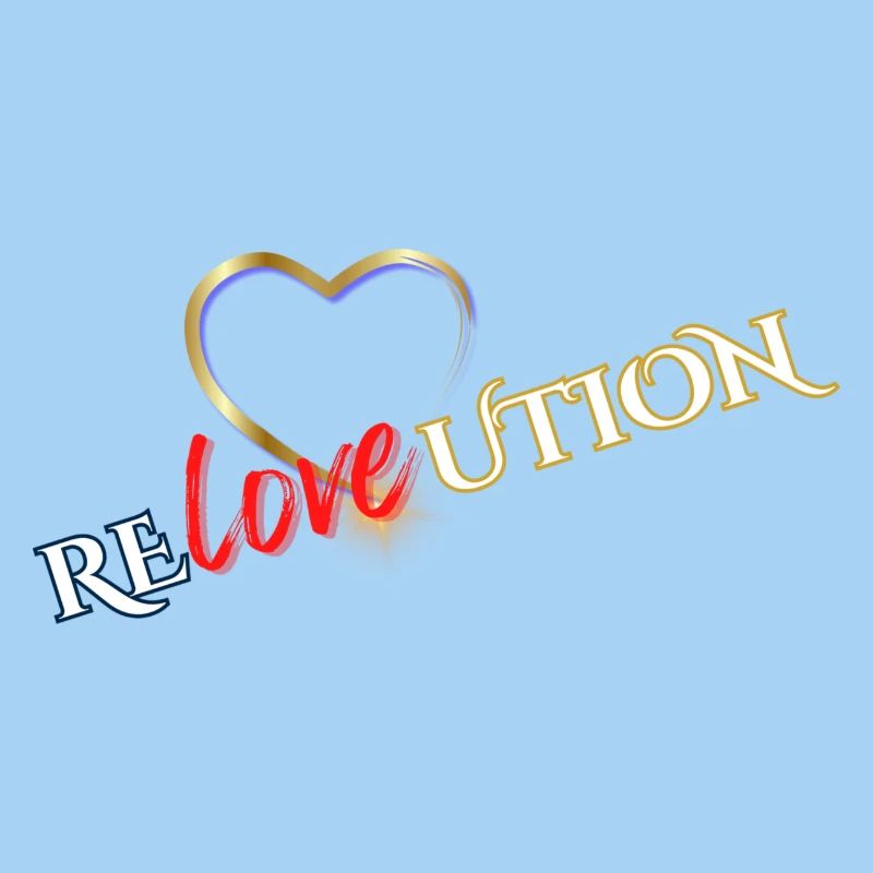 Liebevolution Coeur Rose Typo