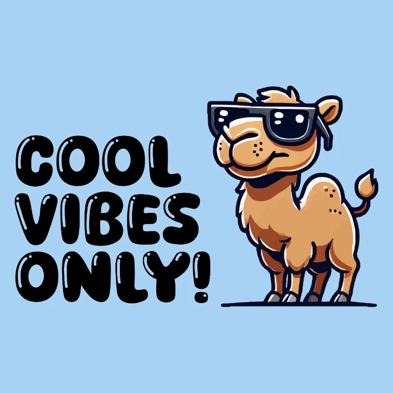 kamel comic sonnenbrille cool