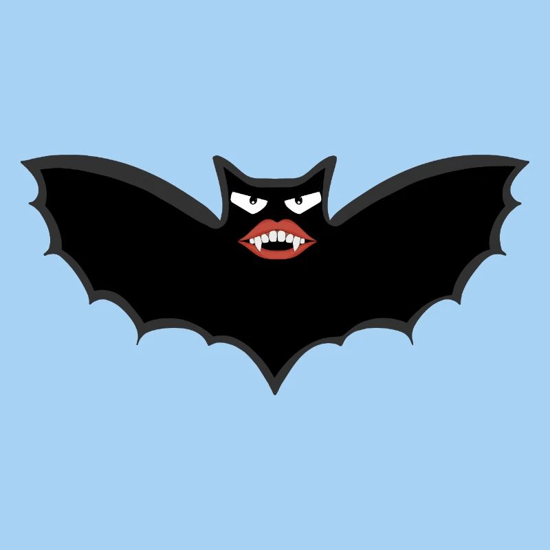 Gothic Vampire bat with huge lips