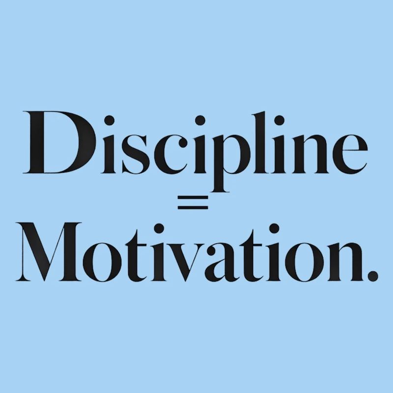 Disziplin Motivation Typografie