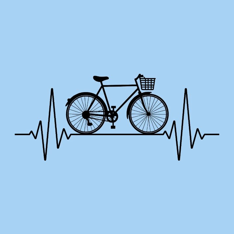 Bicyclette ECG Heart Line Passion pour le cyclisme