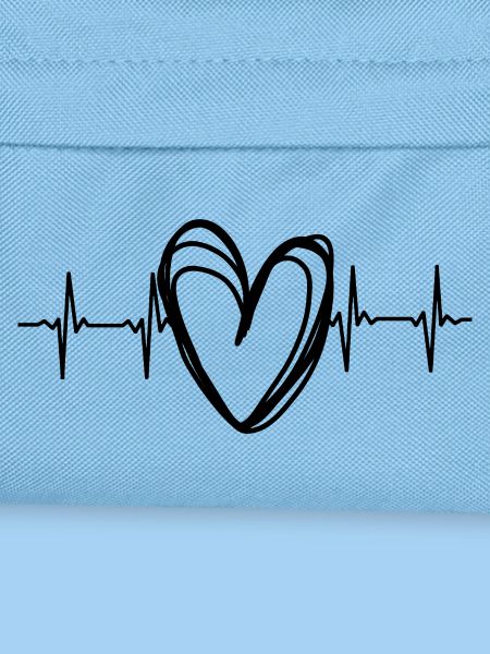 Scribble Herz EKG Herzschlag