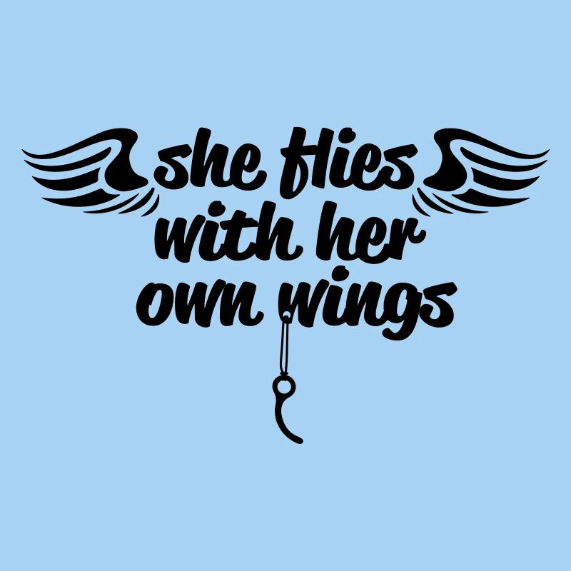 She flees ...