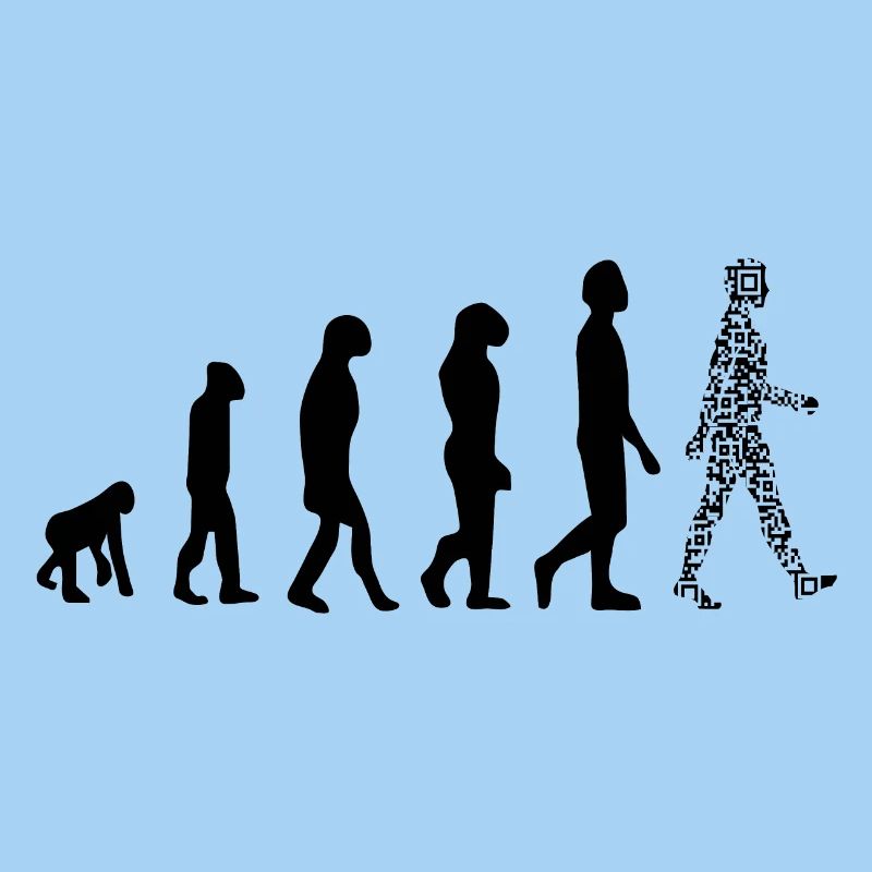 Evolution QR code - Humor health pass