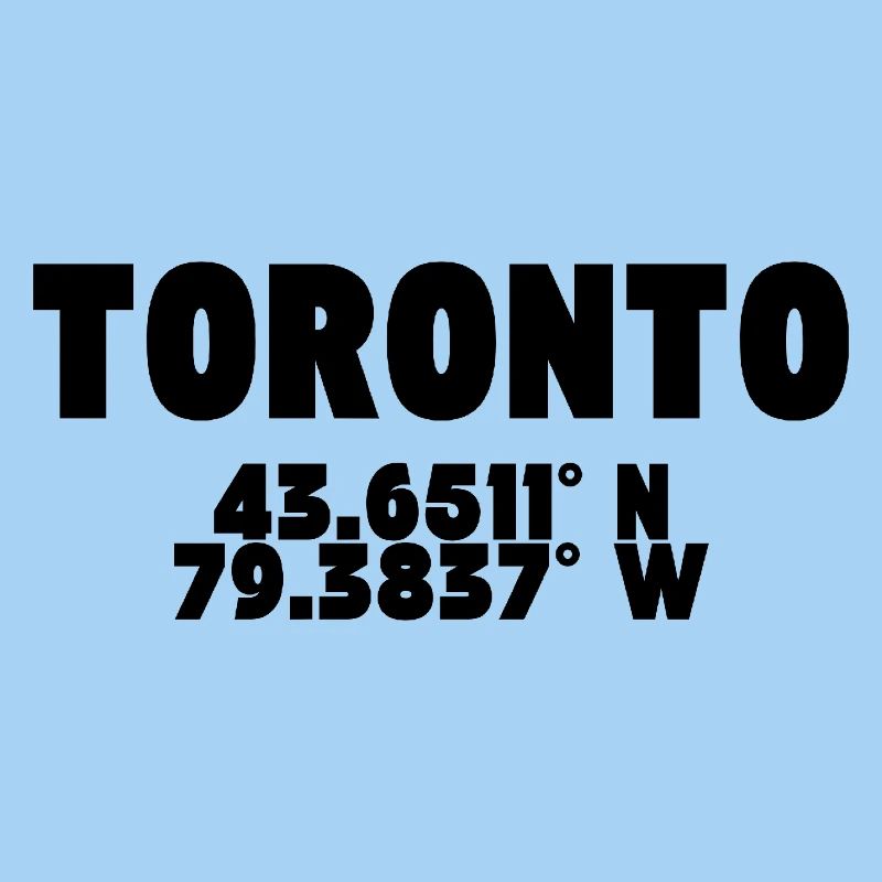 Toronto - Design with coordinates